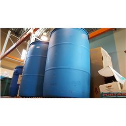 TWO 45 GALLON BLUE BARRELLS