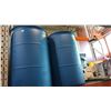 Image 2 : TWO 45 GALLON BLUE BARRELLS