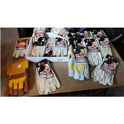 TRAY OF LEATHER GLOVES