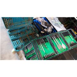 ROTARY TOOL KIT AND 2 CASES OF DRILL BITS