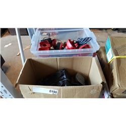 TOTE OF CORDLESS TOOLS, ETC.