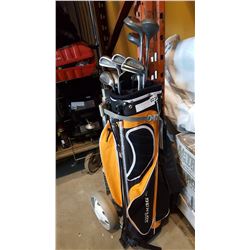 GOLF CLUBS AND BAG