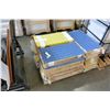 Image 1 : 14 BOXES NEW ASSORTED COBALT BLUE AND SUNSHINE YELLOW 12 X 24 INCH CERAMIC MOSAIC TILES, 24 SQFT BOX