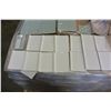 Image 2 : SKID OF ASSORTED WHITE PORCELAIN TILE MOULDING, TEAL SUBWAY TILES, ETC.