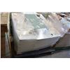 Image 2 : NEW SKID OF 64 BOXES OF MODERN LIGHT GREY MOSIAC BACKSPLASH SHOWER AND WALL TILE