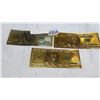 Image 1 : 3 GOLD FOIL US NOTES