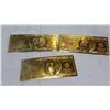 Image 2 : 3 GOLD FOIL US NOTES