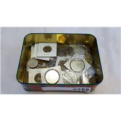 TRAY OF COINS