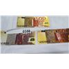 Image 1 : 3 GOLD FOIL EURO NOTES