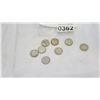 Image 1 : 8 1950 CANADAIN DIMES