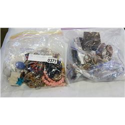 2 BAGS OF VARIOUS JEWELLRY