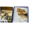 Image 2 : BLACK ALASKA PENDANT NECKLACE AND VARIOUS ESTATE RINGS