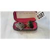 Image 1 : BC JADE RING AND MARCASITE PIN