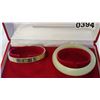 Image 2 : JADE BANGLE AND CARTIER BANGLE
