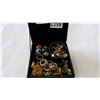 Image 1 : BLACK VANITY CASE WITH ESTATE RINGS AND JEWELLRY