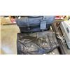 Image 2 : MOTORCYCLE GLOVES, BAG, AND LEATHER PANTS