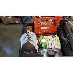 CRATE OF CAMPING AND HUNTING ITEMS