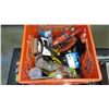 Image 2 : CRATE OF CAMPING AND HUNTING ITEMS