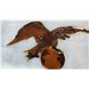 Image 2 : 2 CARVED WOODEN EAGLES