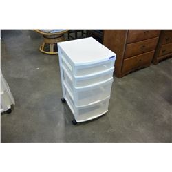 PLASTIC 7 DRAWER ORGANIZER AND 4 DRAWER ORGANIZER