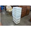 Image 3 : PLASTIC 7 DRAWER ORGANIZER AND 4 DRAWER ORGANIZER