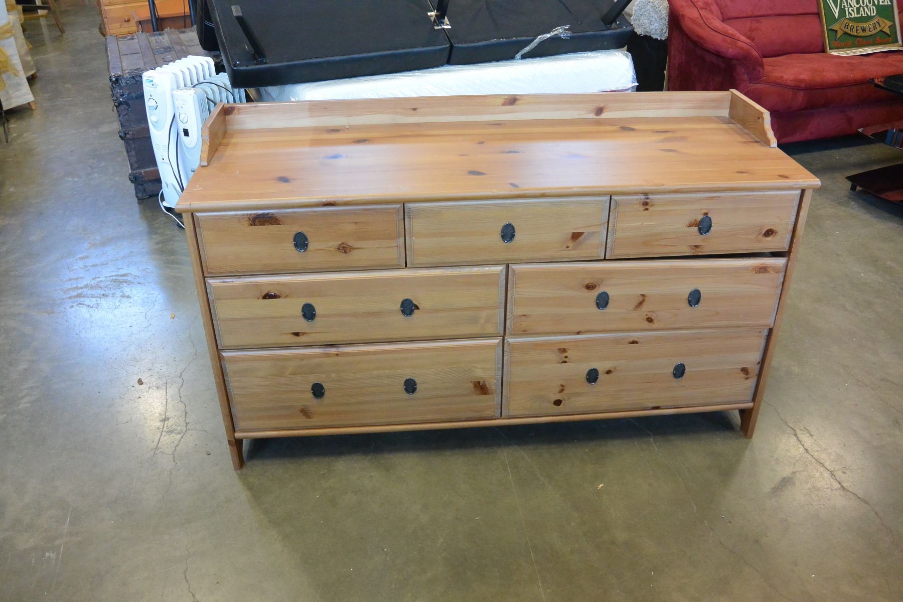 Pine Ikea 7 Drawer Dresser With Gallery