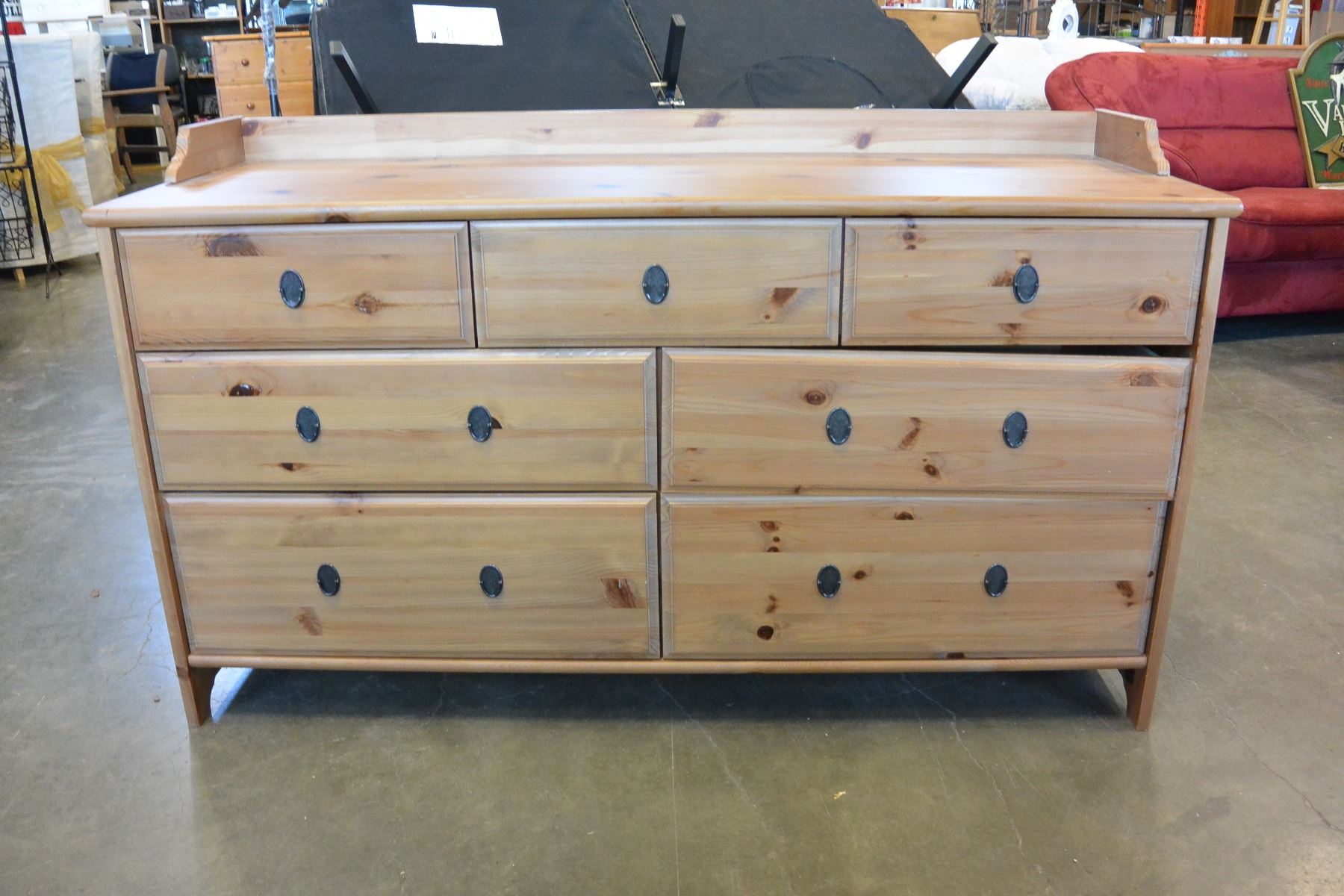 Pine Ikea 7 Drawer Dresser With Gallery