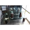 Image 1 : LARGE DESIGNER GLASSTOP COFFEE AND ENDTABLE