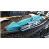 Image 2 : TEAL 8 FOOT CANTILEVER PATIO UMBRELLA