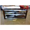 Image 2 : AS NEW MODERN GLASS 3 TIER TV STAND