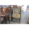 Image 3 : MODERN ESPRESSO TABLE, LEAF, AND 6 CHAIRS