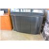 Image 2 : BLACK MODERN 2 PIECE GLASS DOOR STORAGE CABINET