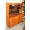Image 2 : MCM TEAK 2 PIECE BUFFET WITH GLASS DOOR HUTCH