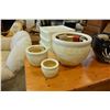 Image 2 : SET OF FOUR NEW CERAMIC PLANTERS