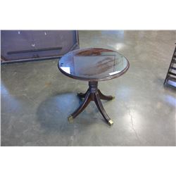 FLEETWOOD GLASSTOP PARLOR TABLE