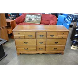 MAPLE 9 DRAWER DRESSER