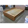 Image 2 : PINE DOUBLE SIZE BEDFRAME AND IKEA SULTAN MEDIUM FIRM MATTRESS
