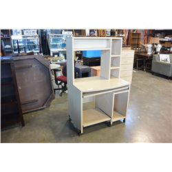 MAPLE STUDENTS DESK W/ HUTCH TOP