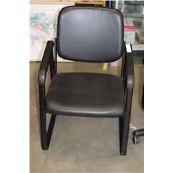 BLACK LEATHER OFFICE CHAIR