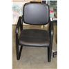 Image 1 : BLACK LEATHER OFFICE CHAIR