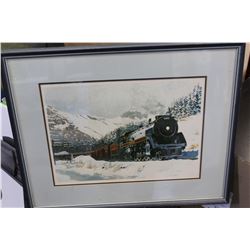 FRAMED TRAIN PICTURE