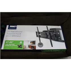 NEW OVERSTOCK INSIGNIA 47-80 INCH FULL MOTION WALL MOUNT