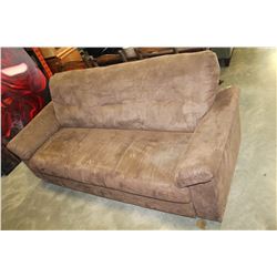 BROWN MICROFIBER SOFA