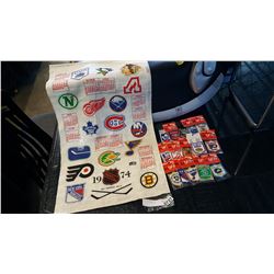 1974 NHL BANNER AND 1960 LOGOS