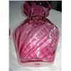 Image 2 : TWO CRANBERRY GLASS VASES