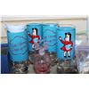 Image 2 : FOUR LITTLE LULU CUPS AND PINK GLASS PERFUME BOTTLE