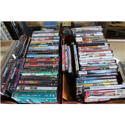 2 TRAYS OF DVDS