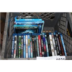 CRATE OF BLURAY MOVIES