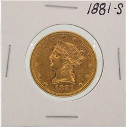 1881-S $10 Liberty Head Eagle Gold Coin