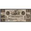 Image 1 : 1840 $5 The Chesapeake & Ohio Canal Company Obsolete Bank Note